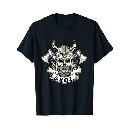 Nordic Nordmann Viking Valhalla Odin Gift Viking Northmen Axe Scandinavia Warrior T-Shirt