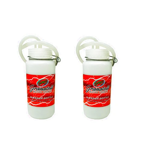 Granatelli Motor Sports Brake Fluid Bleeder Kit Brake Bleeder Bottle (16oz) (2)