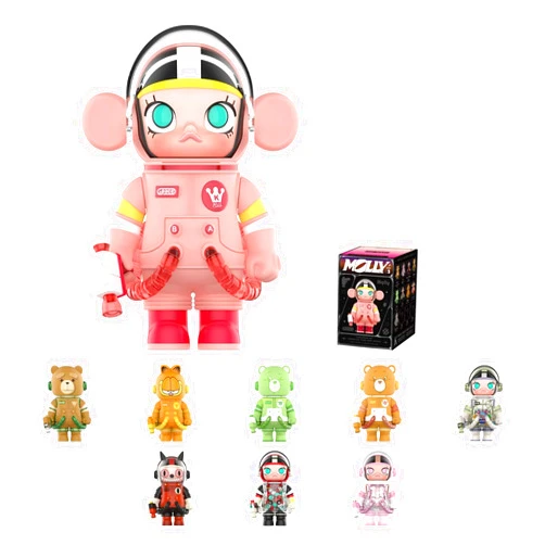 POP MART MEGA Space Molly 100% Series 3, Molly Blind Box Figures, Random Design Action Figures Collectible Toys Home Decorations, Holiday Birthday Gifts for Boys and Girls, Single Box