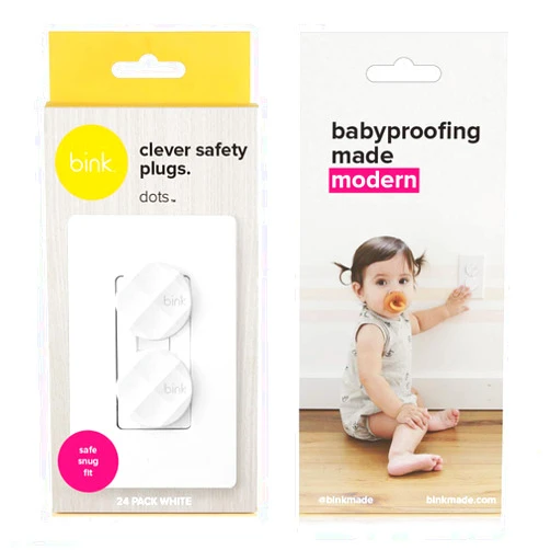Bink | Award Winning Outlet Safety Plug Covers | x24 Pack (White)