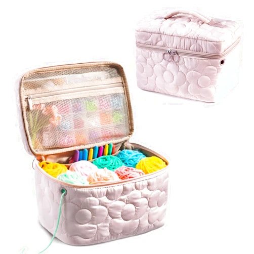 MYBAGZING Cute Crochet Bag Organizer - Yarn Storage Organizer - Yarn Bag for Crocheting - Yarn Storage - Yarn Holder for Crochet Accessories and Supplies, Crochet Hooks, Crochet Gifts