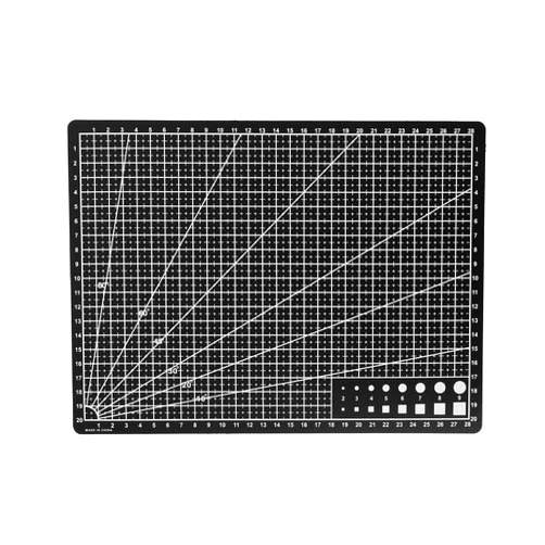 WELANGBN Self Healing Sewing Mat, Rotary Cutting Mat Double Sided 5-Ply Craft Cutting Board for Sewing Crafts Hobby Fabric Precision Scrapbooking Project 9inch x 12inch (A4-Black)