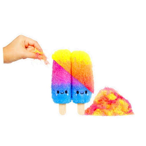 Fluffie Stuffiez Ice Pops Small Collectible Feature Plush - Surprise Reveal Unboxing Huggable Tactile Play Fidget DIY Ultra Soft Fluff