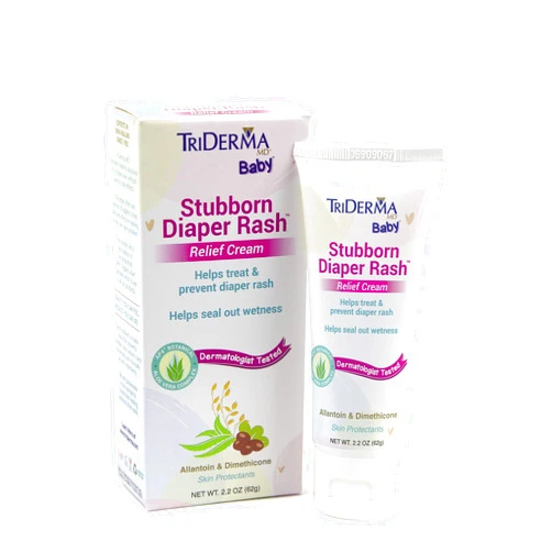 TriDerma Stubborn Diaper Rash Relief Cream - FSA Eligible 2.2 oz