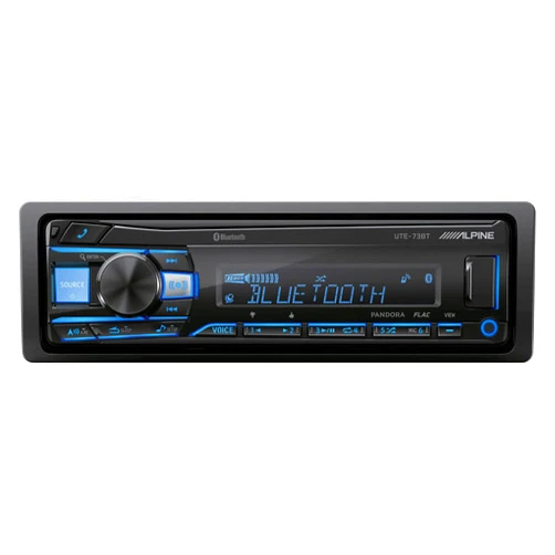Alpine UTE-73BT Mech-Less Digital Media Receiver with Bluetooth® Wireless Technology