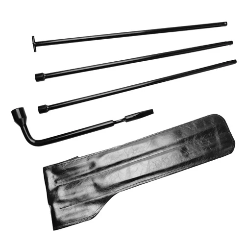 LECWOF Spare Tire Tool Kit with Leather Bag Set Replacement 2005-2018 fit for Nissan Frontier Titan Pathfinder Fit for Infiniti Jx35 Qx4 Qx56 Qx60 fit for Amanda Xterra 2005-2015