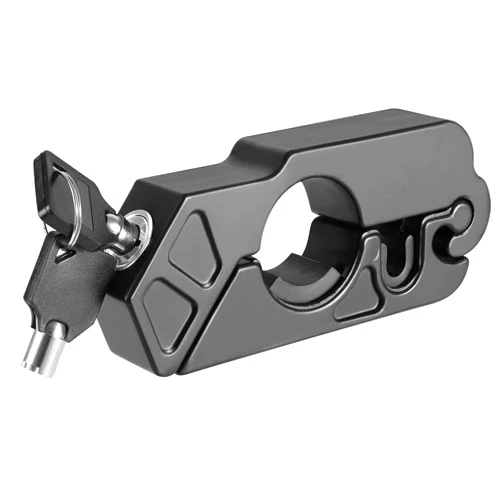 Enmja Heavy Duty Motorcycle Grip Lock - Anti-Theft Handlebar Lock for Motorcycles, Scooters, Mopeds, ATVs, Dirt Bikes, and Street Bikes (Black)