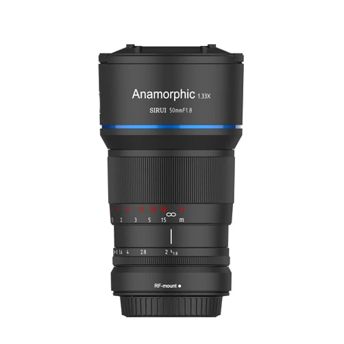 SIRUI 50mm F1.8 1.33X S35 Anamorphic Lens for RF Mount, Blue Flare