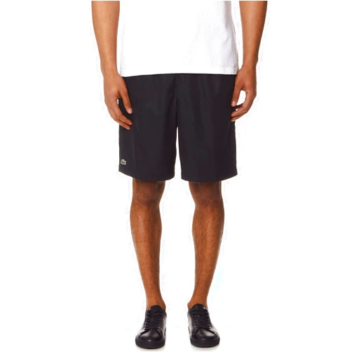 Lacoste Mens Sport Tennis Solid Diamond Weave Shorts