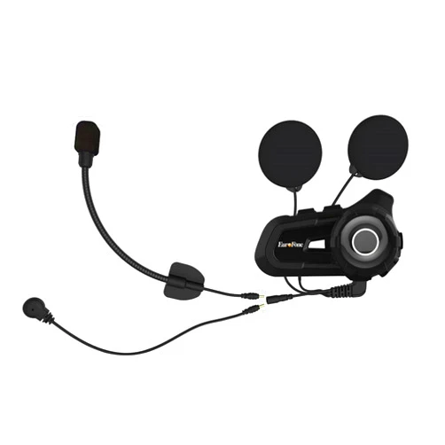 EuroFone S2 Motorcycle Helmet Intercom Bluetooth 5.1 chip , 2 riders intercom speaker with 2 in 1 microphone(soft and hard microphone ),Waterproof, sunscreen and dustproof