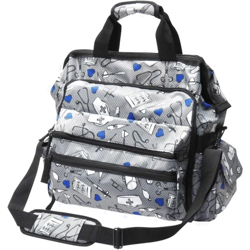 Nurse Mates Women's Ultimate Nursing Bag, Grey and Black, A