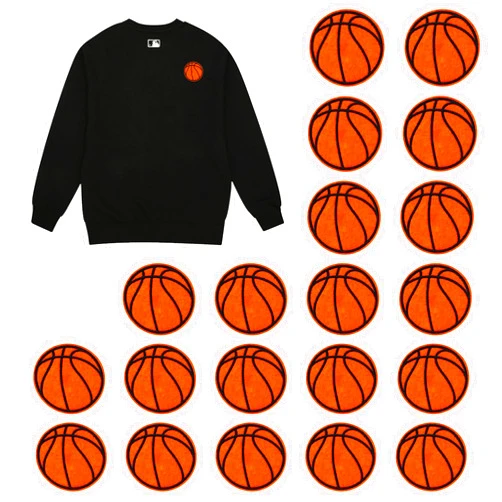 Mozeat Lens 20 Pack Basketball Iron on Patch, Basketball Patches Iron On and Sew On Applique Sports Embroidered Patches Badge for Clothes Jeans Jacket Hat Dress Backpacks DIY Clothing Repair Accessories