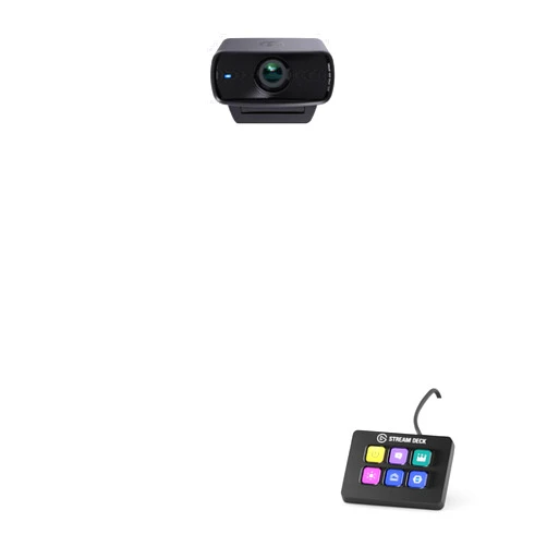 Elgato Facecam MK.2 + Stream Deck Mini Bundle – Premium Full HD Webcam with PTZ Control, Seamless Integration for Streaming, Video Calls, OBS, Zoom, Teams, and More – Mac/PC Compatible