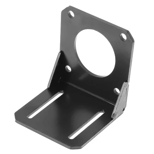 Yuecoom 1pc Black Stainless Steel Mounting Bracket Holder Rack for 57 NEMA23 Stepper Motor 3D Printers