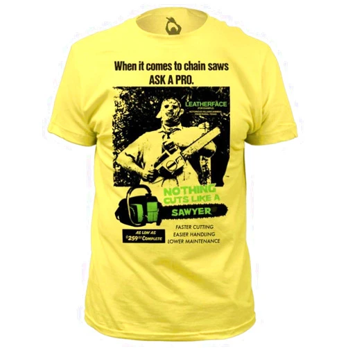 Impact Texas Chainsaw Massacre Cuts Like A Sawyer Men's Tee Banana