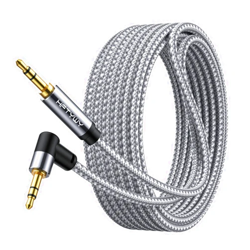 Hftywy Aux Cord,30 ft 3.5mm Audio Cable Headphone Cable Male to Male Stereo Hi-Fi Sound Nylon Braided aux to aux 1/8 Cable for Car Home Stereos Speakers Tablets, Speakers