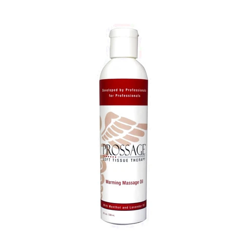 Theraband Prossage Heat Warming Relief Massage Oil for Therapuetic Massages, Deep Tissue Massages, and Aromatherapy, Topical Reliever, 8 Ounce Bottle