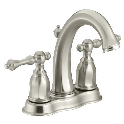 KOHLER K-13490-4-BN Kelston Center Set Bathroom Sink Faucet, Vibrant Brushed Nickel