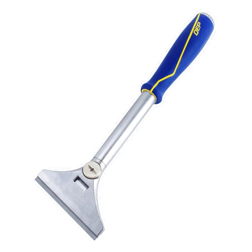 QEP 62920 4 in. Floor and Wall Razor Scraper with 5.25 in. Handle and Stainless Steel Blade