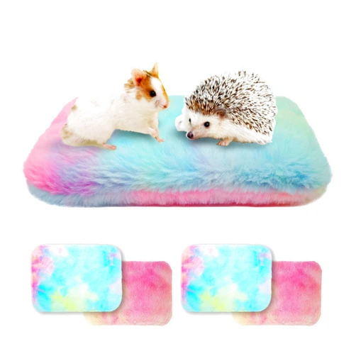 VOZRELS 4 PCS Hamster Fleece Bed Mat 8