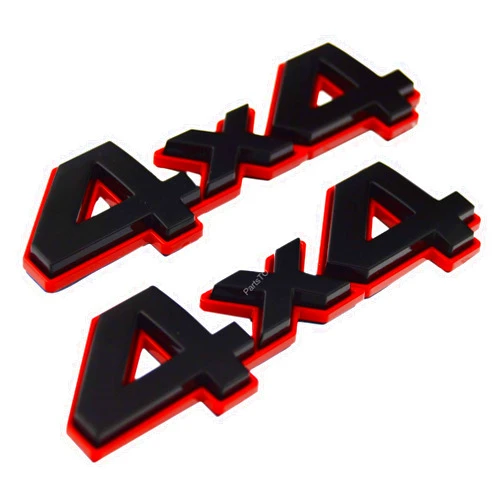 PartsTo 4x4 Decal Emblem Badge with Pre-Adhesive for Toyota Tacoma Hilux Tundra 4Runner Land Cruiser Sequoia Exterior Performance Trim Decal