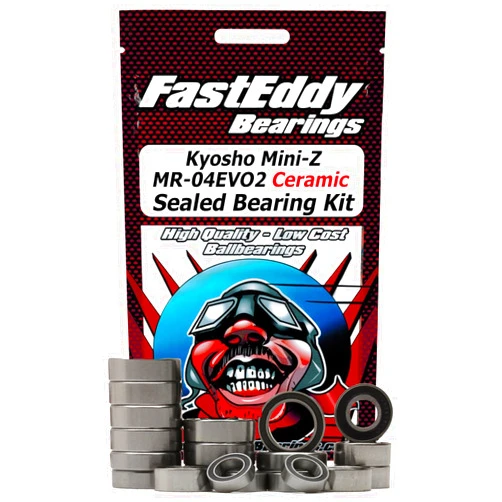 FastEddy Bearings Compatible with Kyosho Mini-Z MR-04EVO2 Ceramic Sealed Bearing Kit