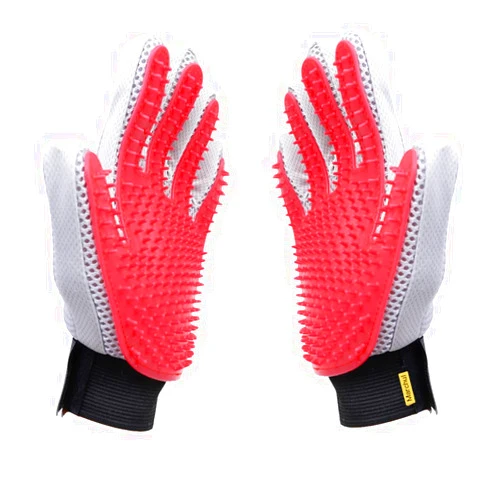 Marchul Cat Gloves Grooming, Pet Grooming Glove, Dog Hair Remover Glove, Pet Glove Brush for Cat, Dog, Horse with Long, Short Hair, 1 Pair
