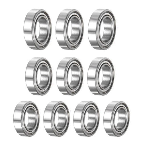 uxcell 10pcs MR148ZZ Deep Groove Ball Bearings 8x14x4mm Chrome Steel Miniature Bearing Double Shielded Precision Bearings, P6 (ABEC 3)