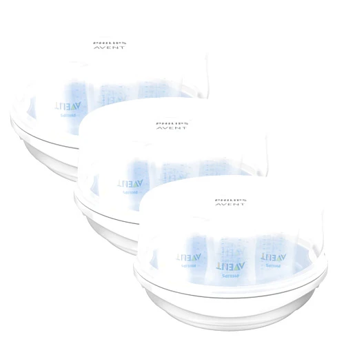 AVENT Philips AVENT Microwave Steam Sterilizer for Baby Bottles, Pacifiers, Cups and More, SCF281/05 (Pack of 3)