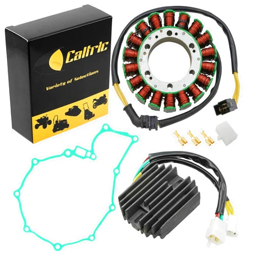 Caltric Stator Regulator Rectifier and Gasket Compatible With Honda VT600CD Shadow VLX 600 1999 2000 2001 2002-2007