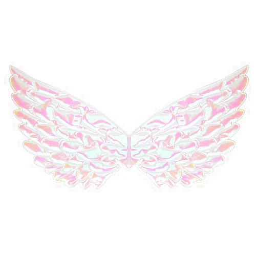 Fairywand Unicorn Wings -white/rainbow/glitter
