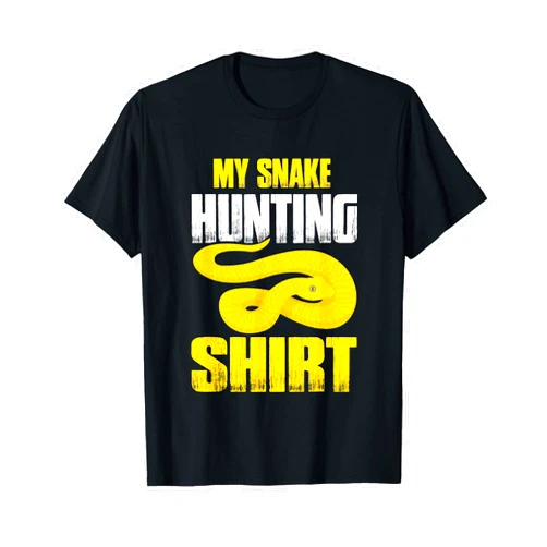 Snake Lovers & Hunters Gifts for Snake Hunting Snake Hunting Funny Cobra Hunt Reptile Gift Hunting T-Shirt