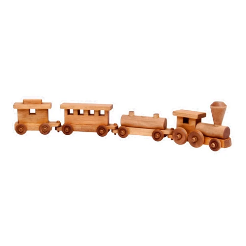 AmishToyBox.com Wooden Train Toy Play Set - 24