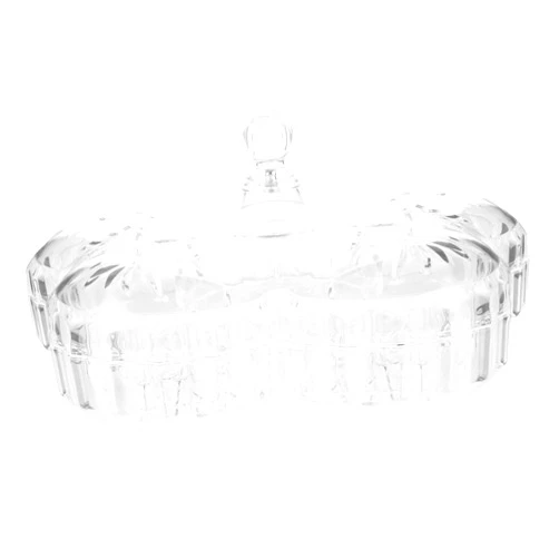 UTHCLO 1Pc Transparent Dried Fruit and Snack Serving Tray Multi Compartment Candy Storage Box for Home Use Flower Shaped Design for Nuts and Treats