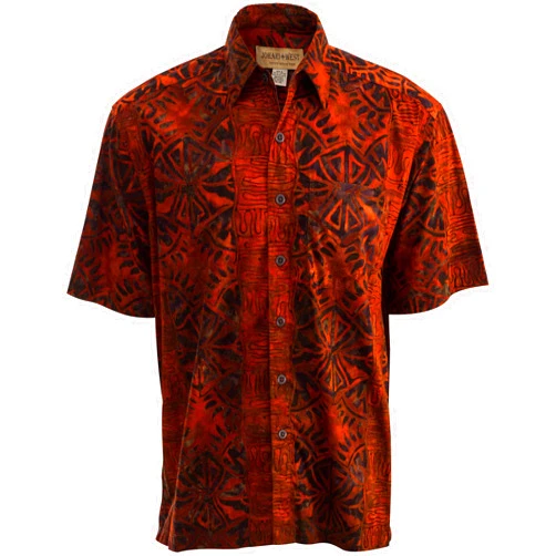 Johari West Men's Big and Tall Short Sleeve Tropical Hawaiian Cotton Shirt