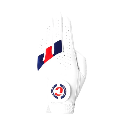 Duca del Cosma Men's Women's Golf Glove Hybrid Pro - Left - White/Navy/Red