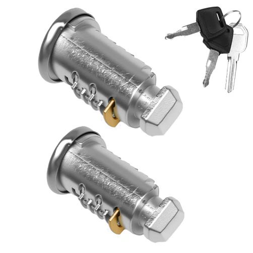 Tohhdov 2 Pack Lock Cores with Keys Compatible with Thule One-Key System, Lock Cylinder with Key for Bike Rack, Roof Cargo, Ski Rack, Towers (2) (2)