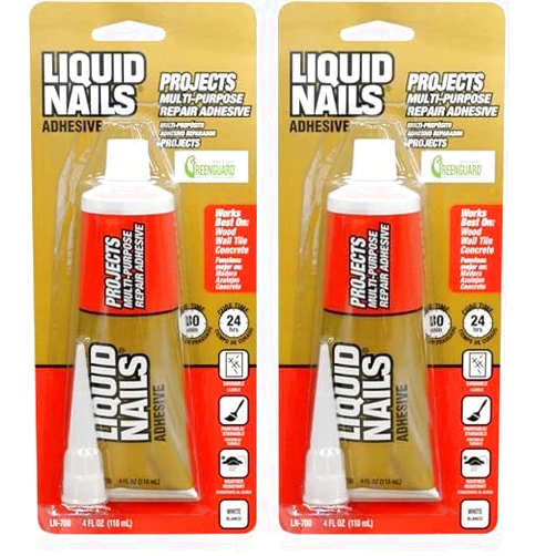 Liquid Nails LN-700 4-Ounce Small Projects and Repairs Adhesive (Pack of 2)