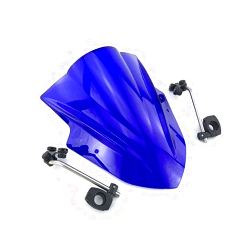 GCCZEIEOP Motorcycle Windshield Windscreen Motorcycle Windshield Windscreen Adjustable Bracket for Y&AMAHA FZ6 FZ1 FZ8 FZ8N FZ 1 6 8 XJ6 MT125 MT-01 MT 01 07 09 03 10 MT03 MT09 MT07(Blue8)