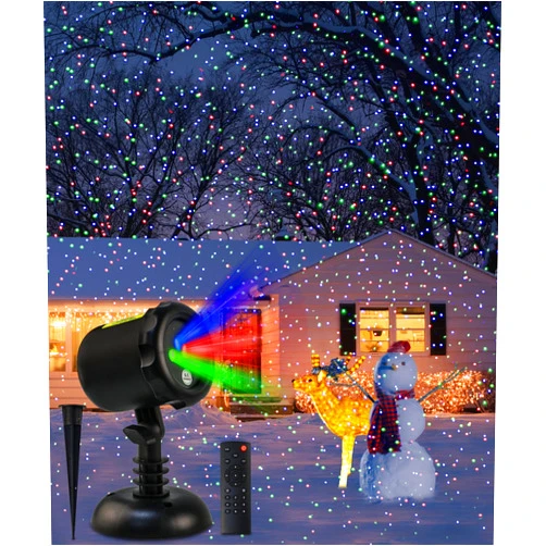 LEYOYO Laser Light Projector, Laser Christmas Projector Lights Outdoor,Waterproof Light Outdoor Indoor Light with Remote Control for Christmas, Wedding, Home Decor, Party, Garden LEYOYO (Black)