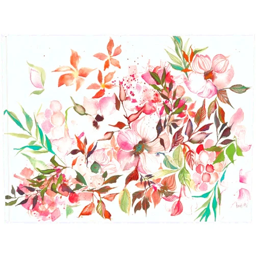 Fine Art Canvas Dogwood Spring Canvas Wall Decor by Artist Kristy Rice for Living Room, Bedroom, Bathroom, Kitchen, Office, Bar, Dining & Guest Room - Ready to Hang - 43 in x 32 in