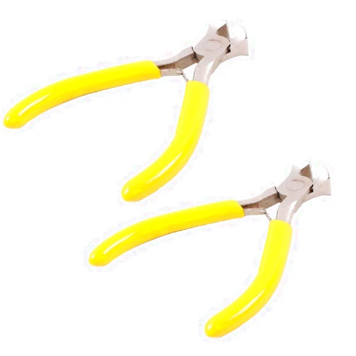 GOSONO 2PCS Guitar Bass String Cutter Scissors Pliers Fret Bridge Pin Nipper Puller Tools Instrument Guitarra Repair Tool Guitar Accessories (2pcs Yellow Guitar Bass String Cutter)