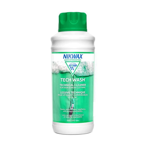 Nikwax Tech Wash 34 fl. oz Tech Wash Technical Cleaner for Jackets and Outerwear, Restores Waterproofing in Rain, Ski, and Snow Gear, Safe for Gore-Tex and DWR
