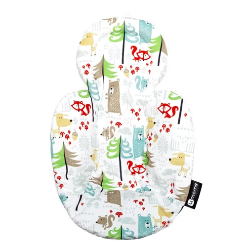 4moms RockaRoo and MamaRoo Little Forest Infant Insert, Machine Washable, Soft, Plush Fabric, Reversible Design