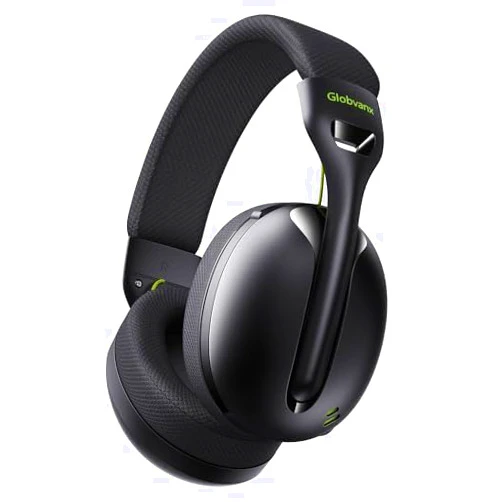Globvanx Wireless Gaming Headset for PS5, PS4, PC, Mac, Switch, 2.4GHz Gaming Headsets with Bluetooth 5.4, Hidden ENC Noise Canceling Mic, 35H Battery, 3D Spatial Sound, 3.5mm Wired