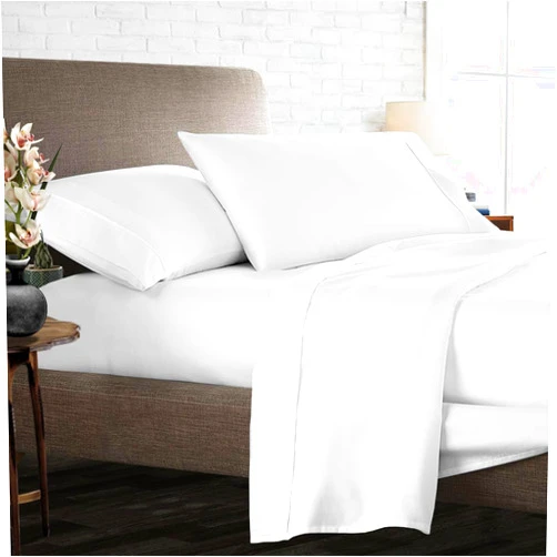 Dee's Collection Luxury 4 Piece Egyptian Cotton Sheets King Size - 800 Thread Count, 100% Cotton Sheets, 15
