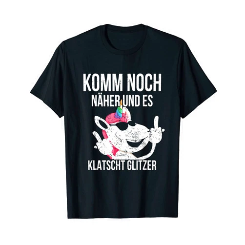 BFF Einhorn Reiten Unicorn Rainbow Mädchen Mann es klatscht Glitter Boys Team Rainbow Unicorn Saying T-Shirt