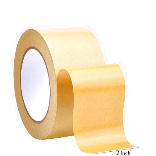 NYKKOLA Self Adhesive Picture Frame Backing Tape Rolls Kraft Brown 2'' Wide x 55 Yd