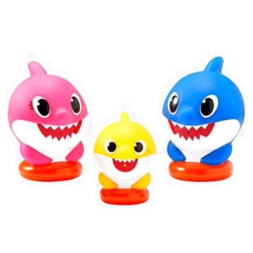 My Pet Elephant Baby Shark Themed Bath Set with Baby Shark, Mommy Shark, and Daddy Shark Bath Figures (Unique Design)