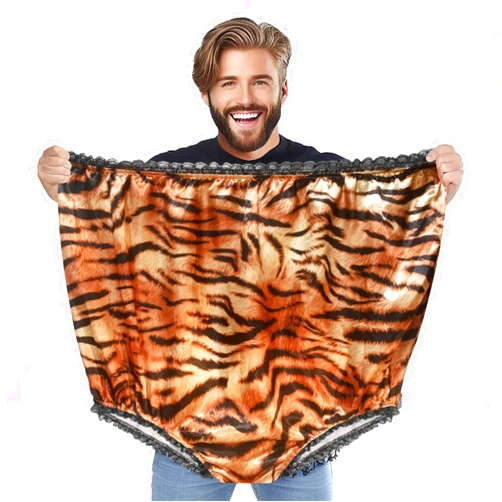 SWNTN Granny Panties Big Undies Gag Gift Funny Big Underwear Mama Undies Plus Size White Elephant Joke Gift for Women Men